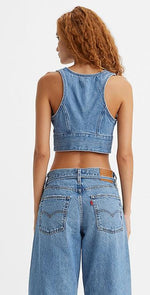 Load image into Gallery viewer, LEVI&#39;S Raine Denim Crop Top
