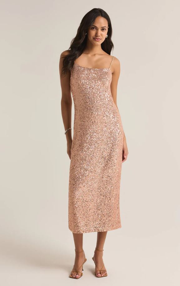 ZSUPPLY Paulina Sequin Midi Dress