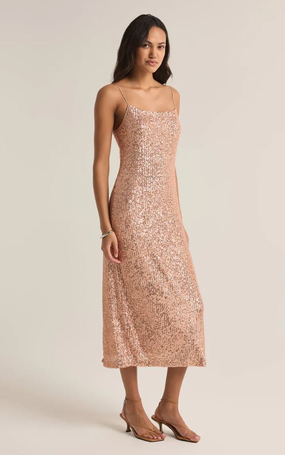 ZSUPPLY Paulina Sequin Midi Dress