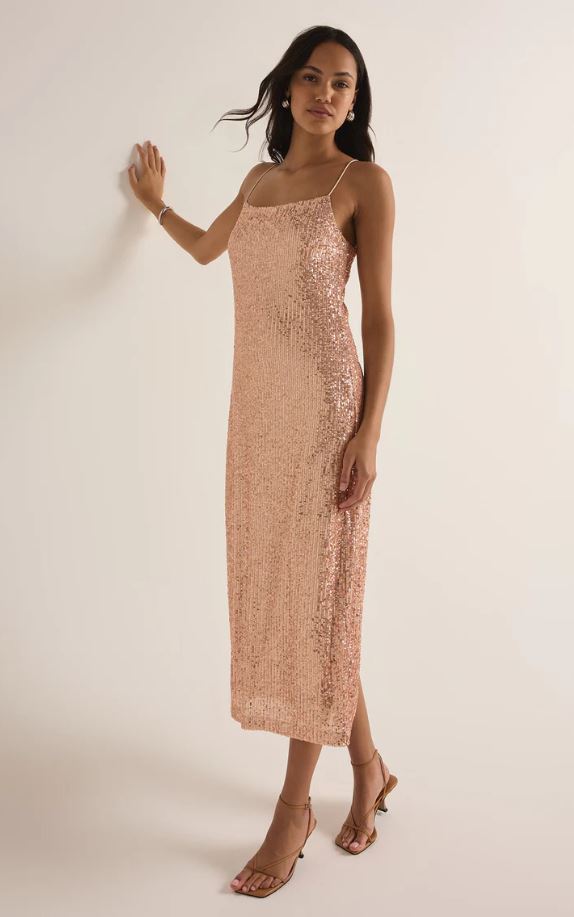 ZSUPPLY Paulina Sequin Midi Dress