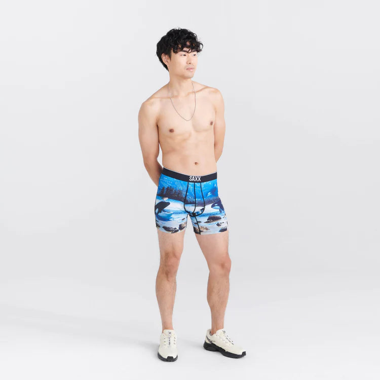 SAXX Volt Breath Mesh Boxer Brief-Vancover Island Multi