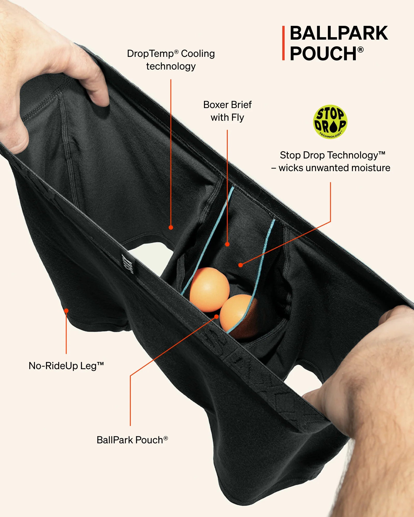 SAXX DropTemp Cooling Cotton Boxer Briefs 2-Pack