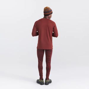 SAXX Roast Master Long Sleeve Crew-Dark Brick