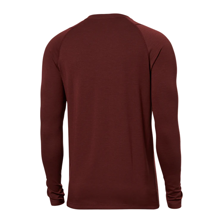 SAXX Roast Master Long Sleeve Crew-Dark Brick