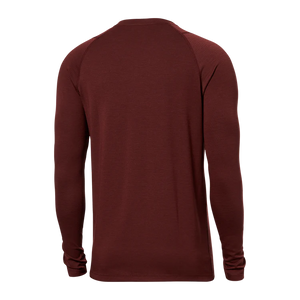 SAXX Roast Master Long Sleeve Crew-Dark Brick