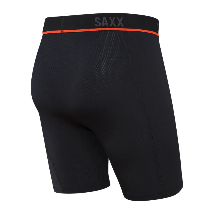 SAXX Kinetic Mesh Long Boxer Brief-Black