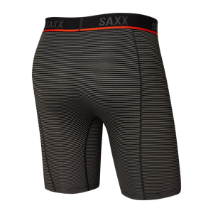 SAXX Kinetic Mesh Long Boxer Brief-Grey Feed Stripe