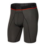 Load image into Gallery viewer, SAXX Kinetic Mesh Long Boxer Brief-Grey Feed Stripe
