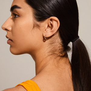 PILGRIM Taffy Recycled Small Swirl Hoop Earrings