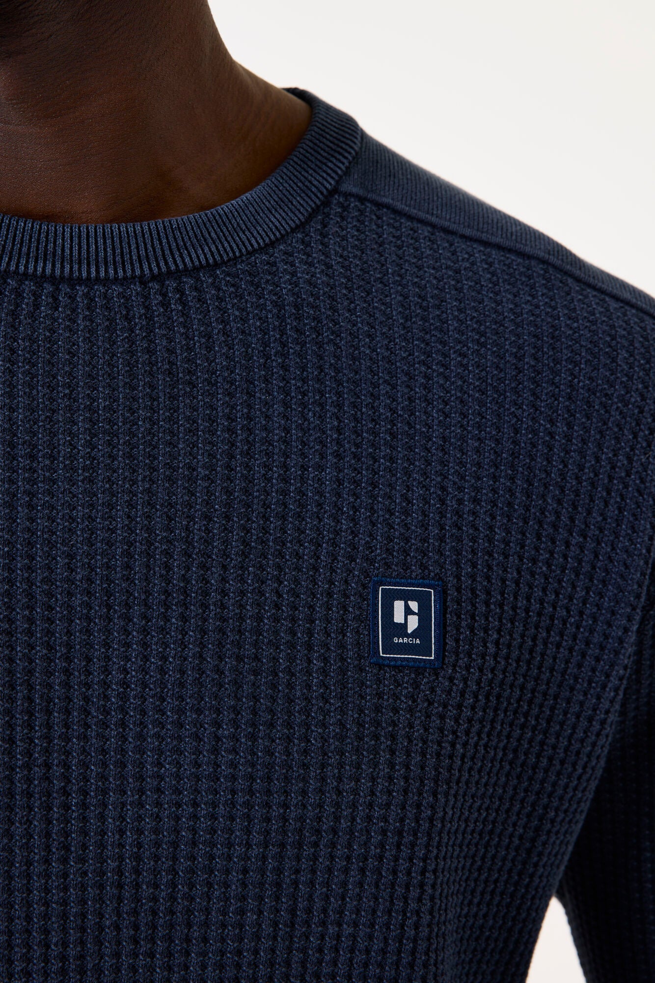 GARCIA Dark Blue Pullover Sweater