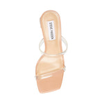 Load image into Gallery viewer, STEVE MADDEN Lilah Clear &amp; Tan Heel
