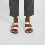 Load image into Gallery viewer, MATT &amp; NAT Ibaka Vegan Buckle Sandals - White
