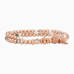 Load image into Gallery viewer, HILLBERG &amp; BERK Pearl Sparkle Ball Double Wrap Bracelet
