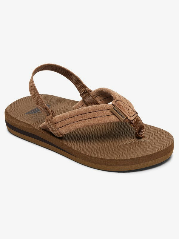 QUIKSILVER Toddler Carver Suede Sandal- Tan