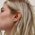 Load image into Gallery viewer, PILGRIM Sanne Hoops 26 mm Earring
