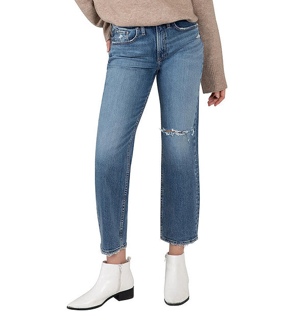 SILVER JEANS Frisco High Rise Straight Leg Jeans