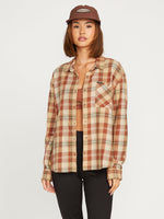 Load image into Gallery viewer, VOLCOM Plaid to Meet U - Dark Clay
