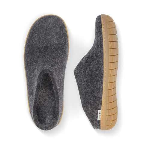 GLERUPS Slip-On - Honey Rubber Charcoal