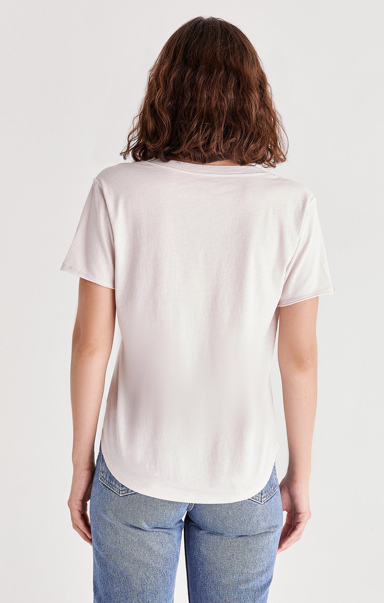 ZSUPPLY Organic Cotton V-Neck Tee - Pumice