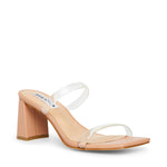 Load image into Gallery viewer, STEVE MADDEN Lilah Clear &amp; Tan Heel
