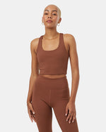 Load image into Gallery viewer, TENTREE InMotion Longline Active Bra - Sepia
