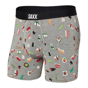 SAXX Vibe Boxer Brief - Grey Sushi Doobie Doo