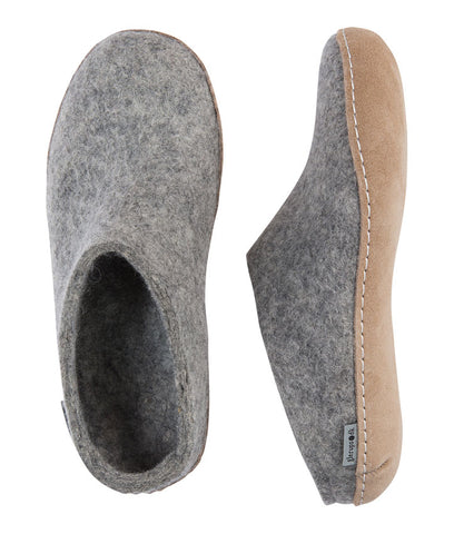 GLERUPS Slip-On - Leather Grey