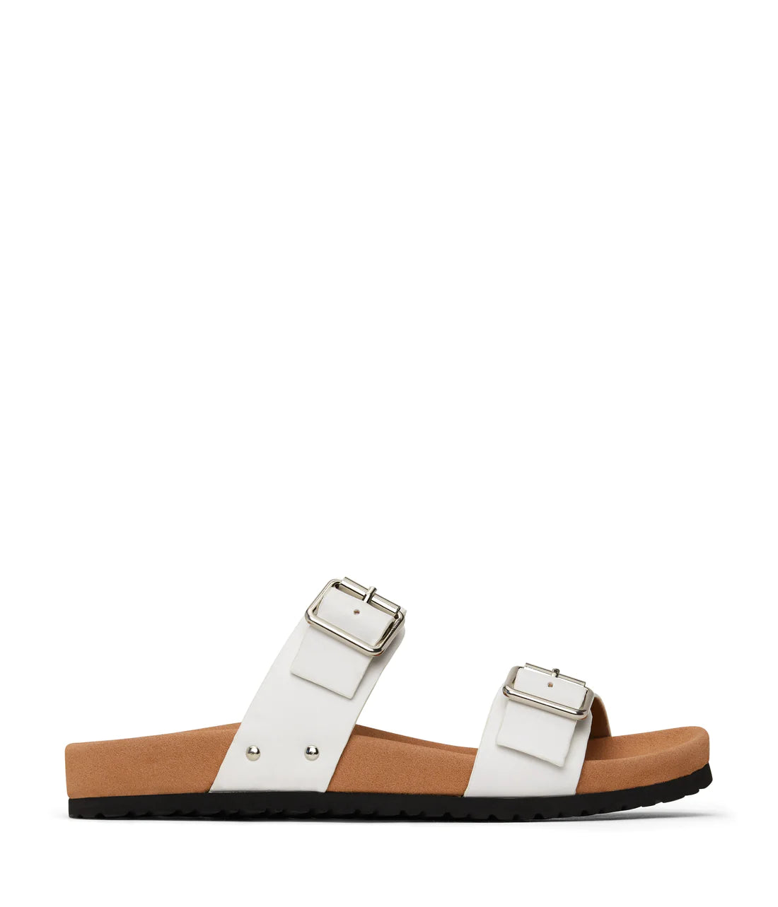 MATT & NAT Ibaka Vegan Buckle Sandals - White