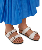 Load image into Gallery viewer, MATT &amp; NAT Ibaka Vegan Buckle Sandals - White
