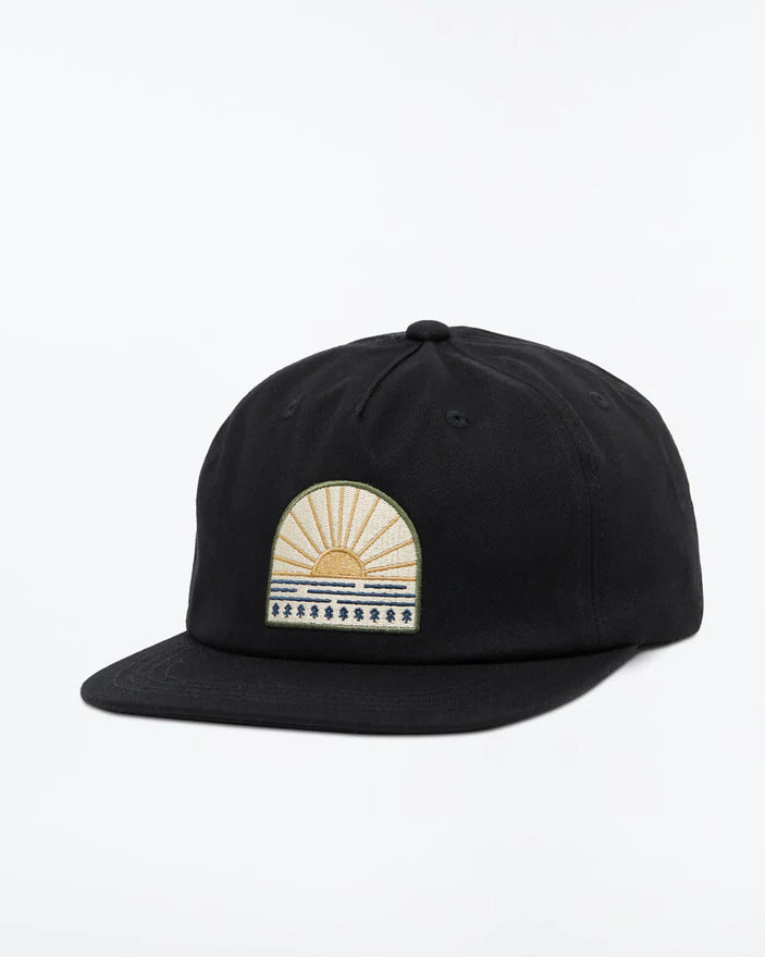 TENTREE Sunrise Patch Snapback - Meteorite Black