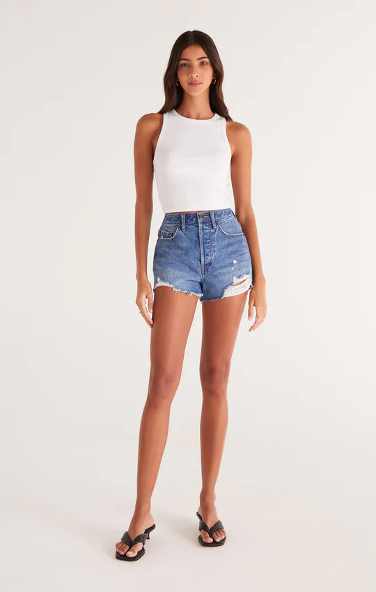 ZSUPPLY Hannah Cropped Rib Tank