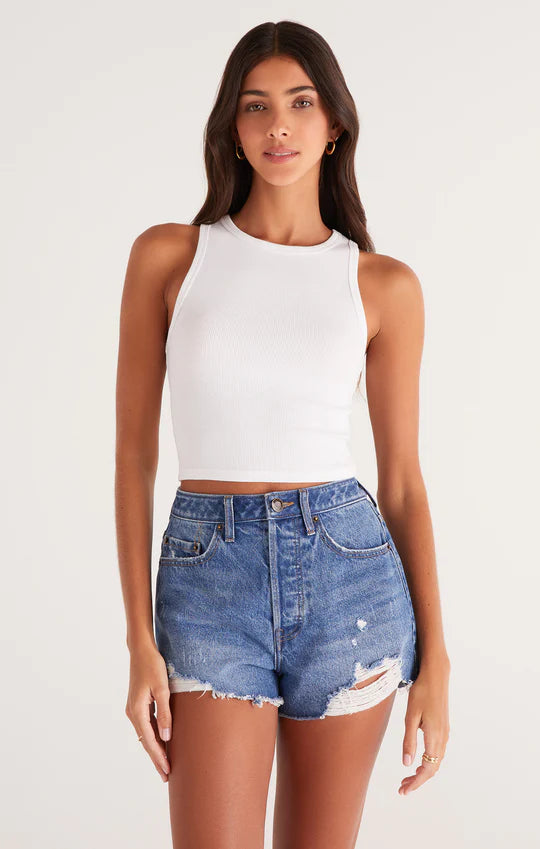 ZSUPPLY Hannah Cropped Rib Tank