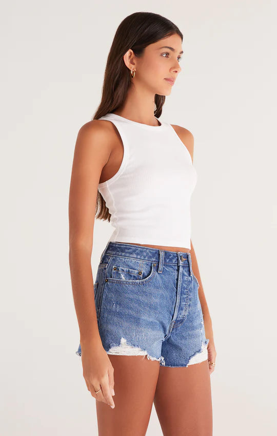 ZSUPPLY Hannah Cropped Rib Tank