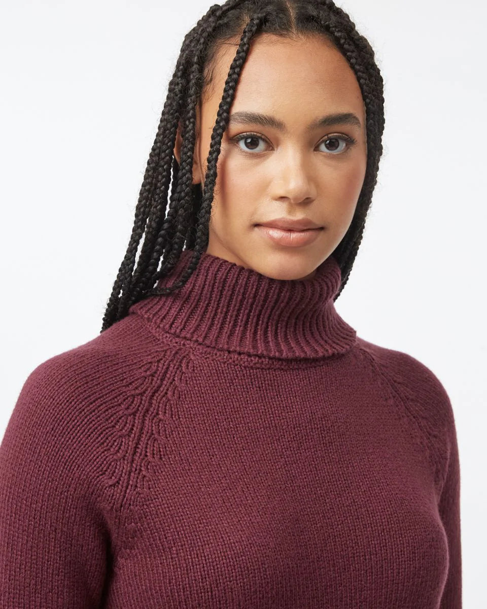 TENTREE Highline Wool Turtleneck Sweater - Fig