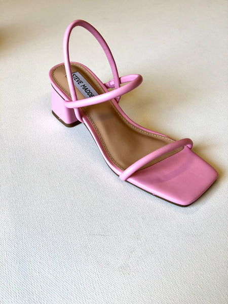 STEVE MADDEN Linna Strappy Heel Pink Timothy Daniels Clothing Co