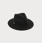 Load image into Gallery viewer, ACE OF SOMETHING Oslo Felt Fedora - Black
