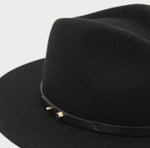 Load image into Gallery viewer, ACE OF SOMETHING Oslo Felt Fedora - Black
