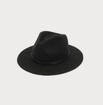 Load image into Gallery viewer, ACE OF SOMETHING Oslo Felt Fedora - Black
