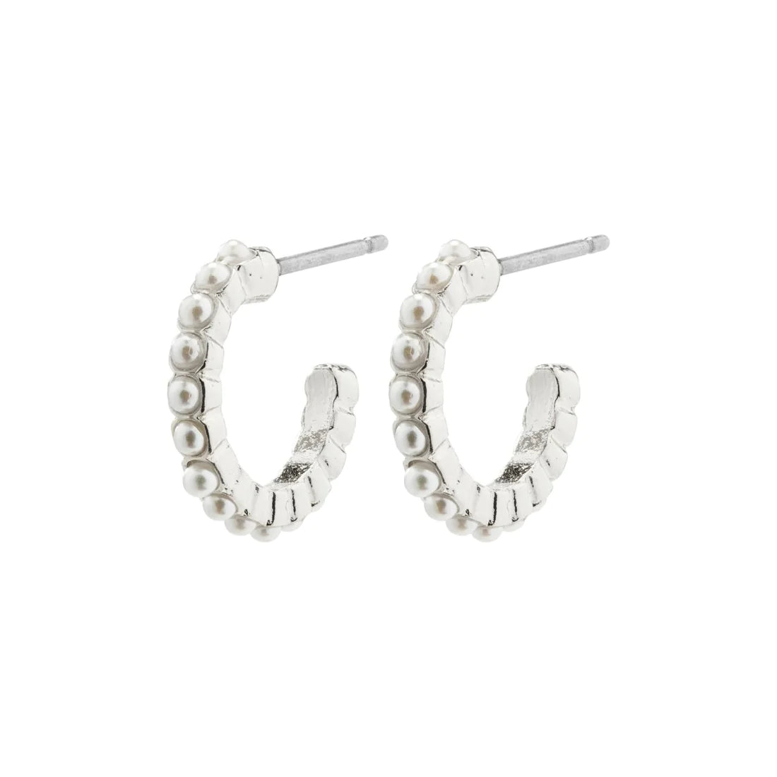 PILGRIM Etka Pearl Huggie Hoop Earrings