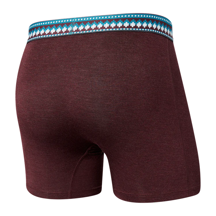 SAXX Vibe Boxer Brief - Plum Heather with Sweater WB