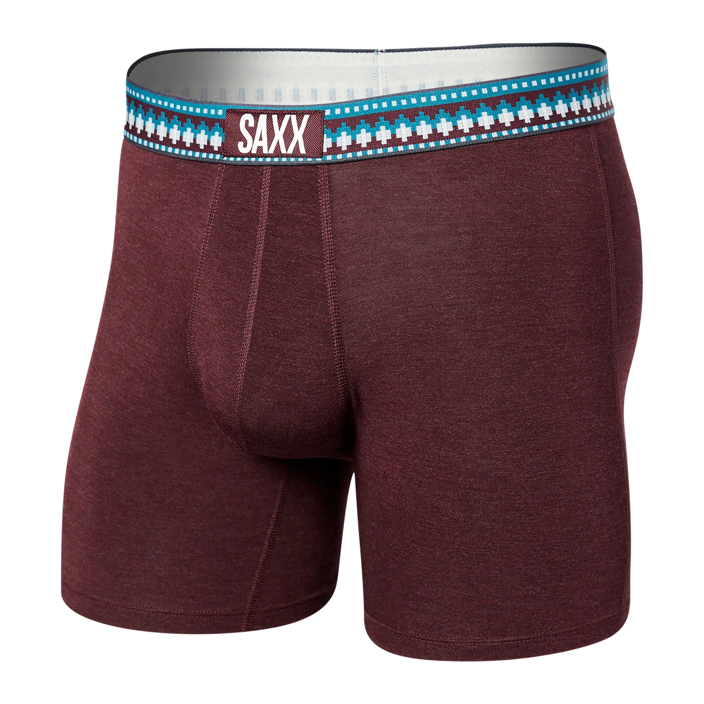 SAXX Vibe Boxer Brief - Plum Heather with Sweater WB