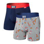 Load image into Gallery viewer, SAXX Ultra Boxer Brief 2PK - Winter Gear &amp; Midnight Blue
